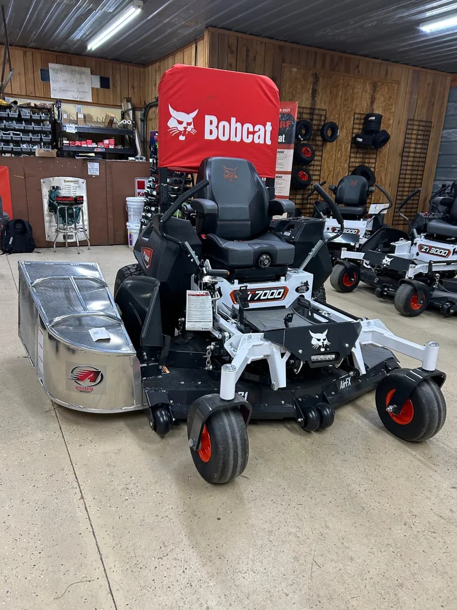 Bobcat ZT7000 mower in showroom